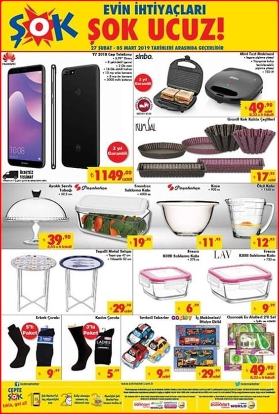 Şok 5 Marta Kadar Geçerli 2019 Aktüel Ürünler Kataloğu