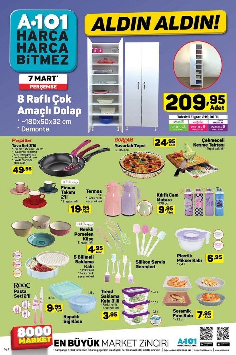 A101 7 Mart 2019 Aktüel Ürünler Kataloğu Güncellendi