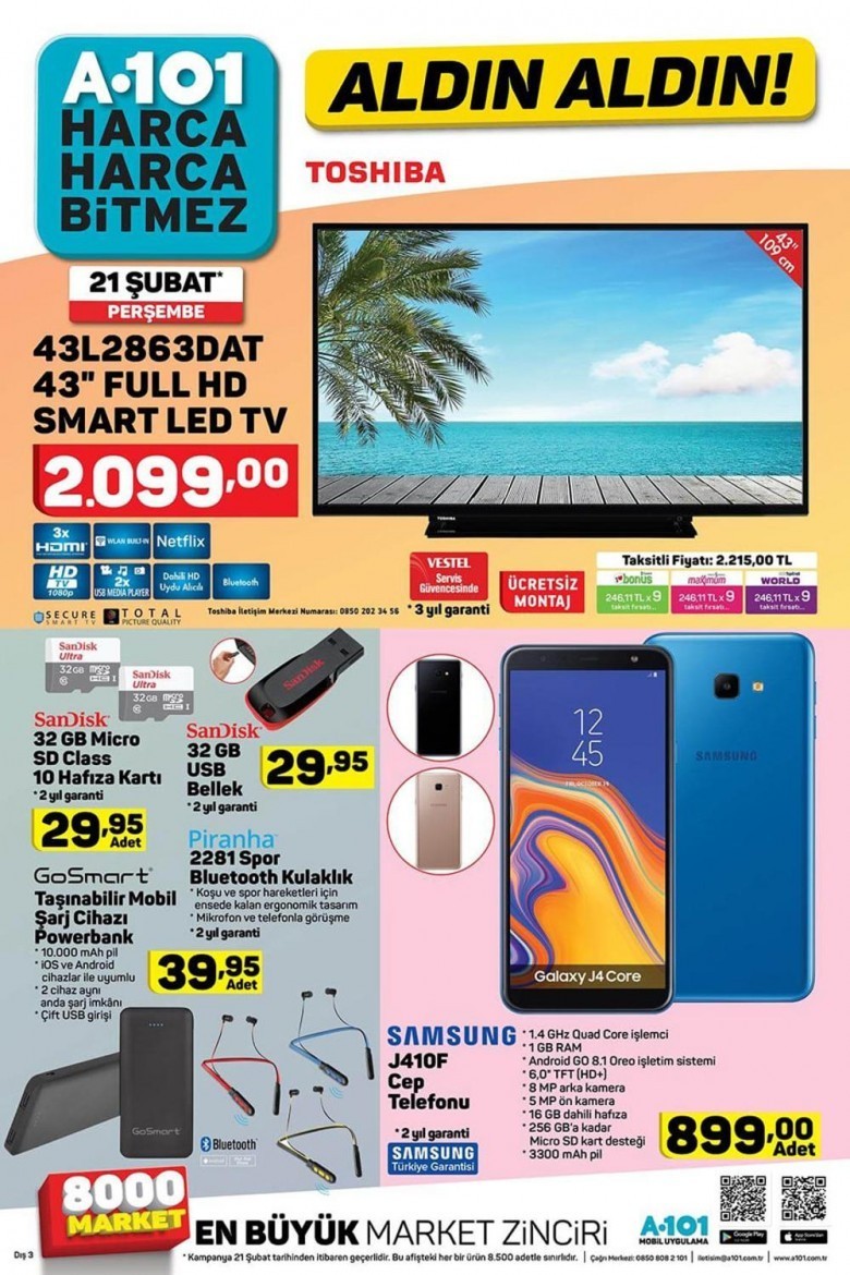 A101 21 Mart Aktüel Ürünler Kataloğu 