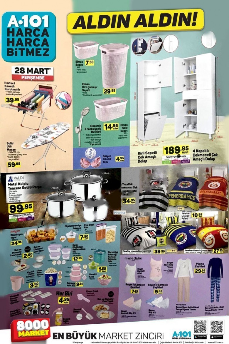 A101 28 Mart 2019 Aktüel İndirim Kataloğları