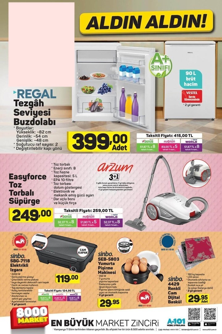 A101 Hafta Sonu Aktüel İndirim Kataloğları