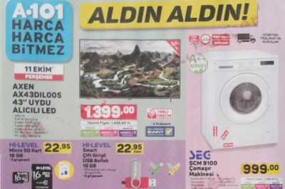 A101 11 Ekim 2018 Aktüel Fırsat Ürünleri Kataloğu