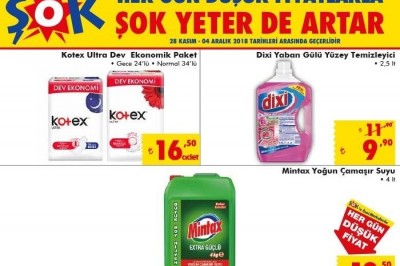 Şok 1 Aralık – 4 Aralık 2018 aktüel ürünler kataloğu yayınlandı
